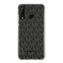 スリムプロテクションケース［ MICHAEL KORS - Signiture - Clear Black ］