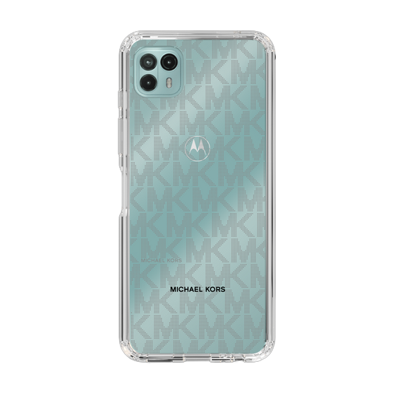 スリムプロテクションケース［ MICHAEL KORS - Signiture - Clear Black ］