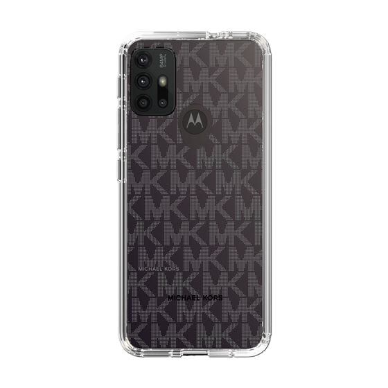 スリムプロテクションケース［ MICHAEL KORS - Signiture - Clear Black ］