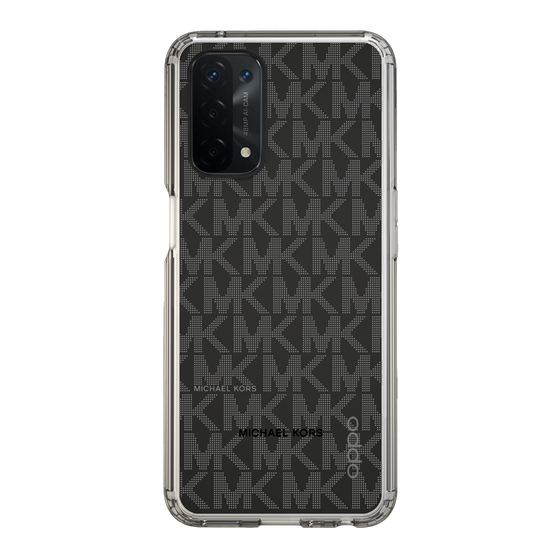 スリムプロテクションケース［ MICHAEL KORS - Signiture - Clear Black ］