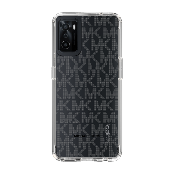 スリムプロテクションケース［ MICHAEL KORS - Signiture - Clear Black ］