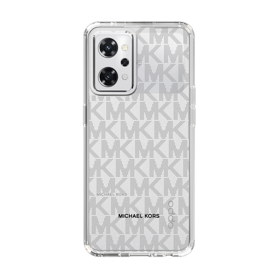 スリムプロテクションケース［ MICHAEL KORS - Signiture - Clear Black ］
