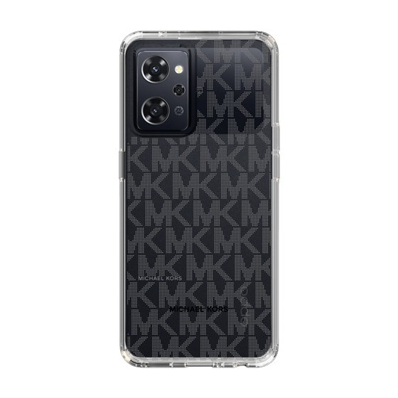 スリムプロテクションケース［ MICHAEL KORS - Signiture - Clear Black ］