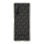 スリムプロテクションケース［ MICHAEL KORS - Signiture - Clear Black ］
