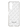 スリムプロテクションケース［ MICHAEL KORS - Signiture - Clear Black ］