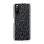 スリムプロテクションケース［ MICHAEL KORS - Signiture - Clear Black ］