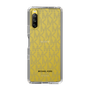 スリムプロテクションケース［ MICHAEL KORS - Signiture - Clear Black ］