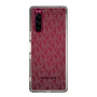 スリムプロテクションケース［ MICHAEL KORS - Signiture - Clear Black ］