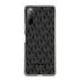 スリムプロテクションケース［ MICHAEL KORS - Signiture - Clear Black ］