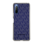スリムプロテクションケース［ MICHAEL KORS - Signiture - Clear Black ］