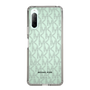 スリムプロテクションケース［ MICHAEL KORS - Signiture - Clear Black ］