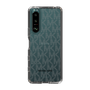 スリムプロテクションケース［ MICHAEL KORS - Signiture - Clear Black ］