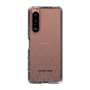 スリムプロテクションケース［ MICHAEL KORS - Signiture - Clear Black ］