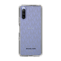スリムプロテクションケース［ MICHAEL KORS - Signiture - Clear Black ］