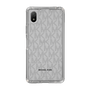 スリムプロテクションケース［ MICHAEL KORS - Signiture - Clear Black ］