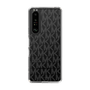 スリムプロテクションケース［ MICHAEL KORS - Signiture - Clear Black ］