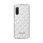 スリムプロテクションケース［ MICHAEL KORS - Signiture - Clear Black ］