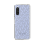 スリムプロテクションケース［ MICHAEL KORS - Signiture - Clear Black ］