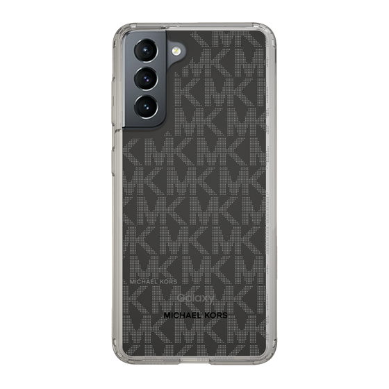 スリムプロテクションケース［ MICHAEL KORS - Signiture - Clear Black ］