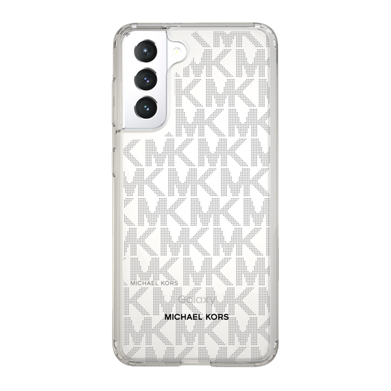 スリムプロテクションケース［ MICHAEL KORS - Signiture - Clear Black ］