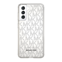 スリムプロテクションケース［ MICHAEL KORS - Signiture - Clear Black ］