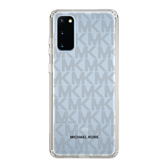スリムプロテクションケース［ MICHAEL KORS - Signiture - Clear Black ］