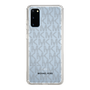 スリムプロテクションケース［ MICHAEL KORS - Signiture - Clear Black ］