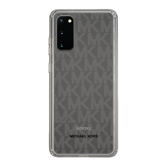 スリムプロテクションケース［ MICHAEL KORS - Signiture - Clear Black ］