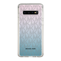 スリムプロテクションケース［ MICHAEL KORS - Signiture - Clear Black ］