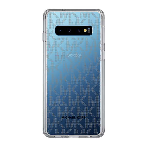 スリムプロテクションケース［ MICHAEL KORS - Signiture - Clear Black ］