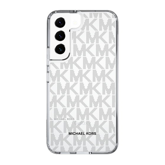スリムプロテクションケース［ MICHAEL KORS - Signiture - Clear Black ］