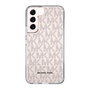 スリムプロテクションケース［ MICHAEL KORS - Signiture - Clear Black ］