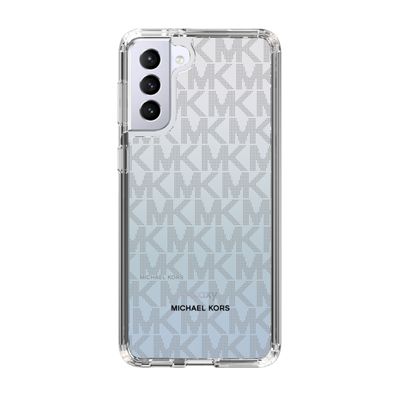 スリムプロテクションケース［ MICHAEL KORS - Signiture - Clear Black ］