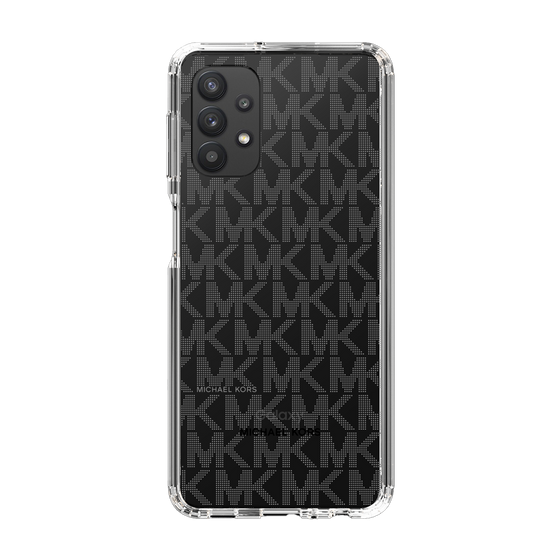 スリムプロテクションケース［ MICHAEL KORS - Signiture - Clear Black ］