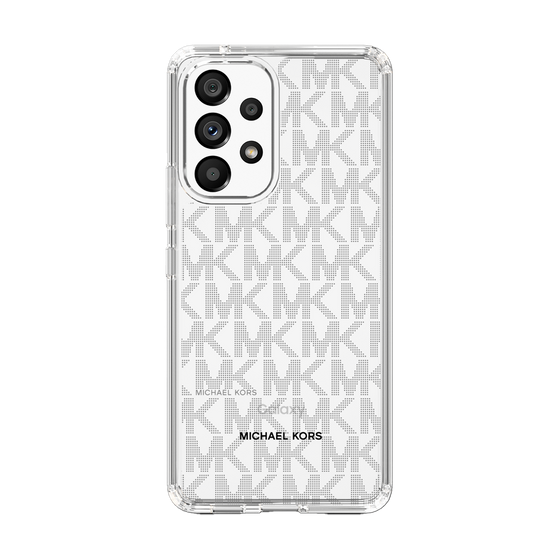 スリムプロテクションケース［ MICHAEL KORS - Signiture - Clear Black ］