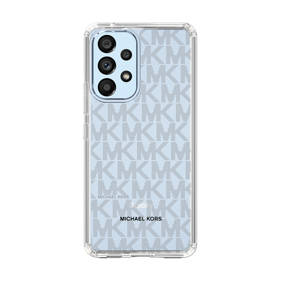 スリムプロテクションケース［ MICHAEL KORS - Signiture - Clear Black ］