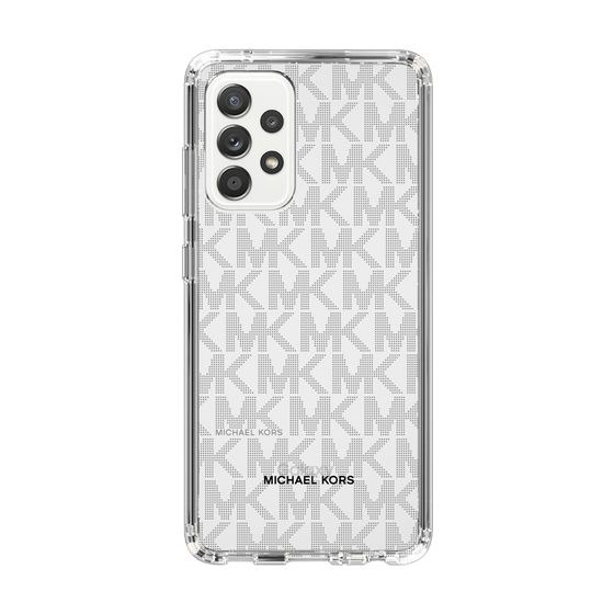 スリムプロテクションケース［ MICHAEL KORS - Signiture - Clear Black ］