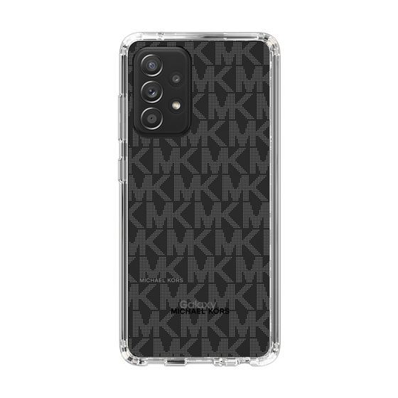 スリムプロテクションケース［ MICHAEL KORS - Signiture - Clear Black ］