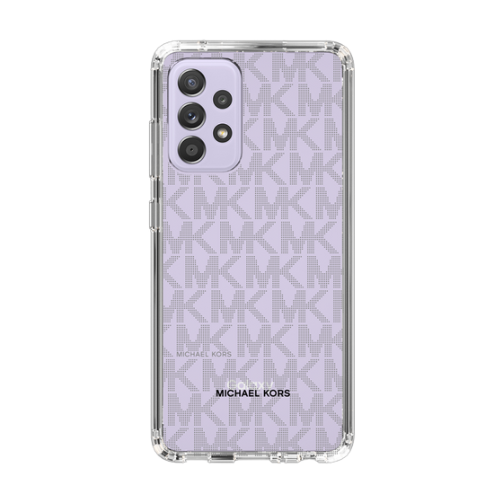 スリムプロテクションケース［ MICHAEL KORS - Signiture - Clear Black ］