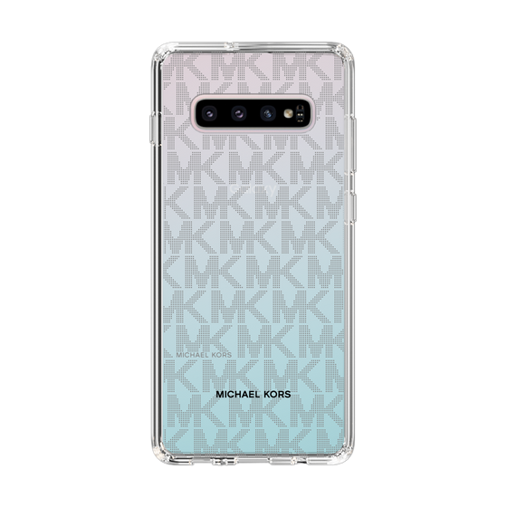 スリムプロテクションケース［ MICHAEL KORS - Signiture - Clear Black ］