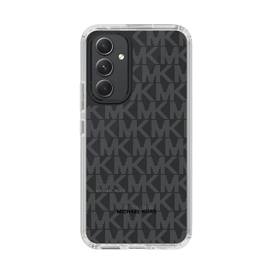 スリムプロテクションケース［ MICHAEL KORS - Signiture - Clear Black ］