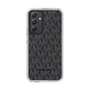 スリムプロテクションケース［ MICHAEL KORS - Signiture - Clear Black ］