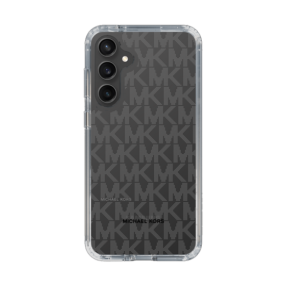 スリムプロテクションケース［ MICHAEL KORS - Signiture - Clear Black ］