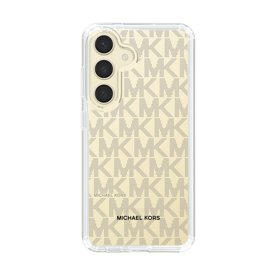 スリムプロテクションケース［ MICHAEL KORS - Signiture - Clear Black ］