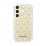 スリムプロテクションケース［ MICHAEL KORS - Signiture - Clear Black ］