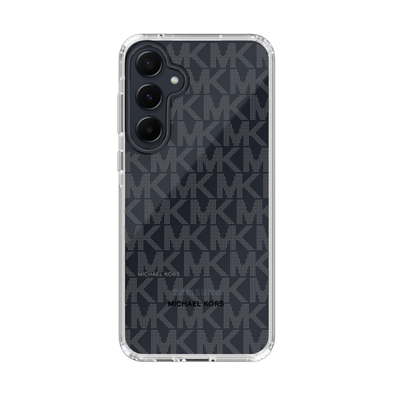 スリムプロテクションケース［ MICHAEL KORS - Signiture - Clear Black ］