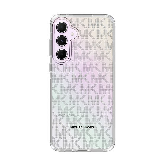 スリムプロテクションケース［ MICHAEL KORS - Signiture - Clear Black ］