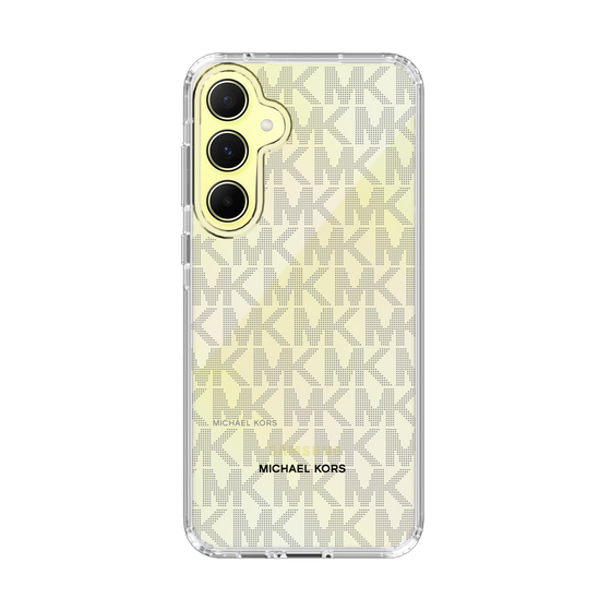 スリムプロテクションケース［ MICHAEL KORS - Signiture - Clear Black ］