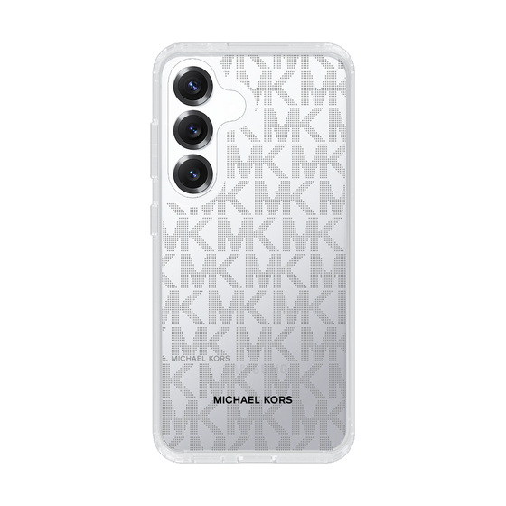 スリムプロテクションケース［ MICHAEL KORS - Signiture - Clear Black ］