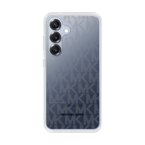 スリムプロテクションケース［ MICHAEL KORS - Signiture - Clear Black ］